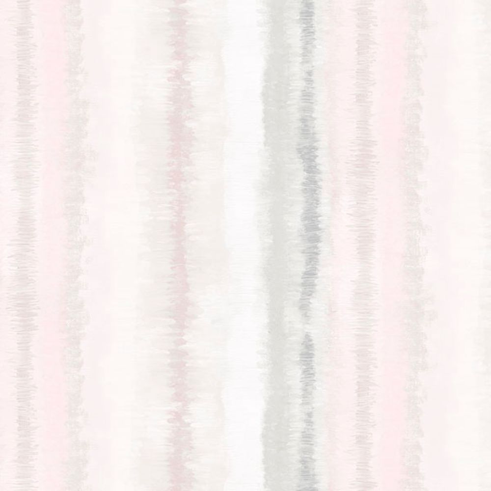 Patton Wallcoverings FW36809 Fresh Watercolors Frequency Stripe Wallpaper in Grey, Pink & Beige